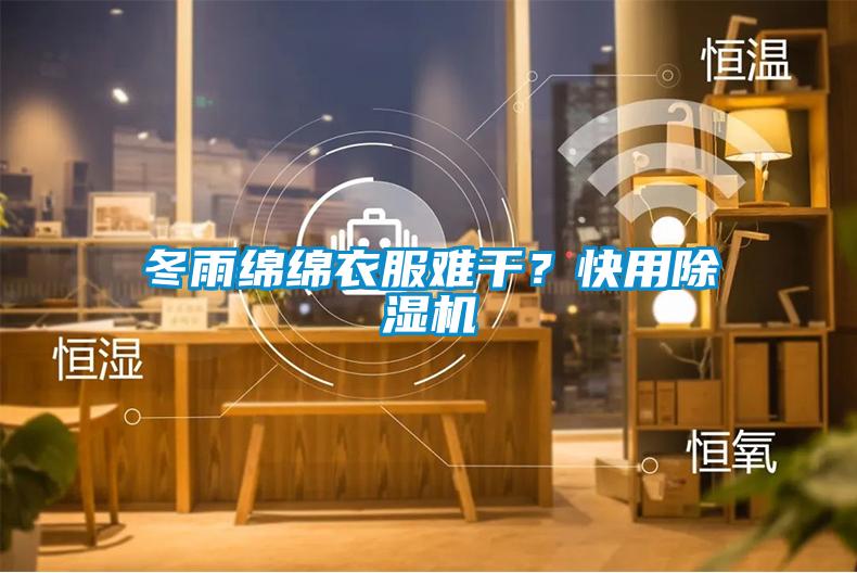 冬雨綿綿衣服難干?快用除濕機