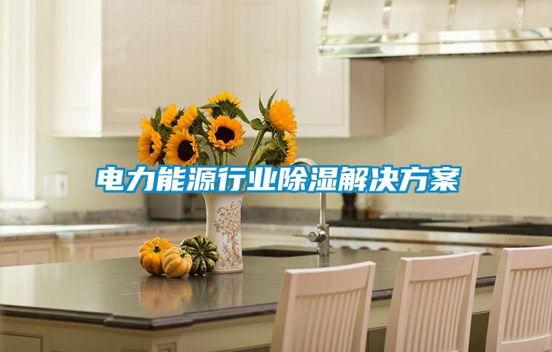 電力能源行業除濕解決方案