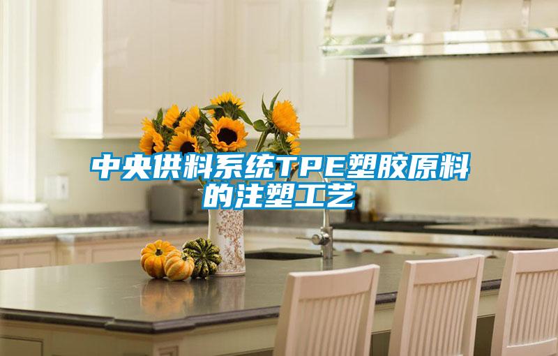 中央供料系統TPE塑膠原料的注塑工藝