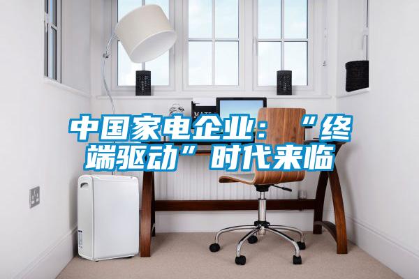 中國家電企業:“終端驅動”時代來臨