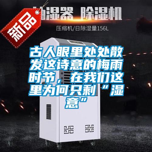 古人眼里處處散發這詩意的梅雨時節,在我們這里為何只剩“濕意”