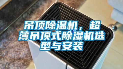 吊頂除濕機，超薄吊頂式除濕機選型與安裝