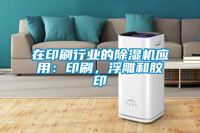 在印刷行業的除濕機應用:印刷,浮雕和膠印