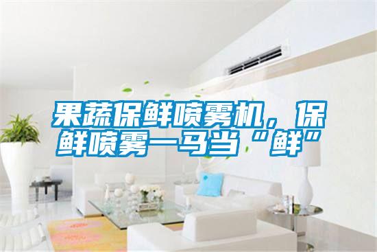 果蔬保鮮噴霧機,保鮮噴霧一馬當“鮮”