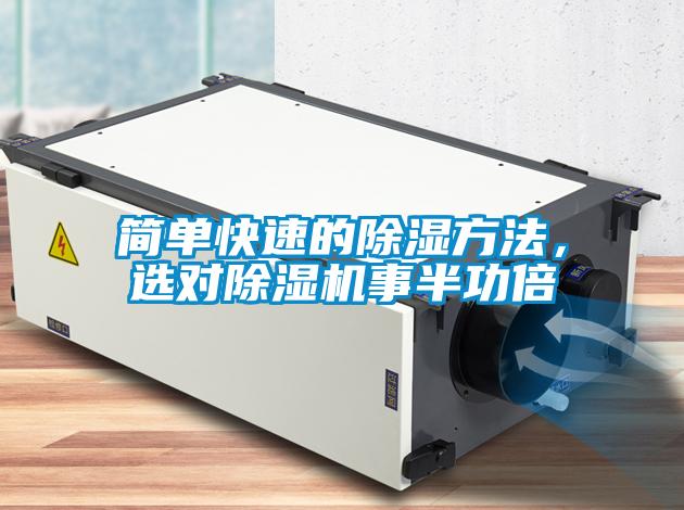 簡單快速的除濕方法，選對除濕機事半功倍