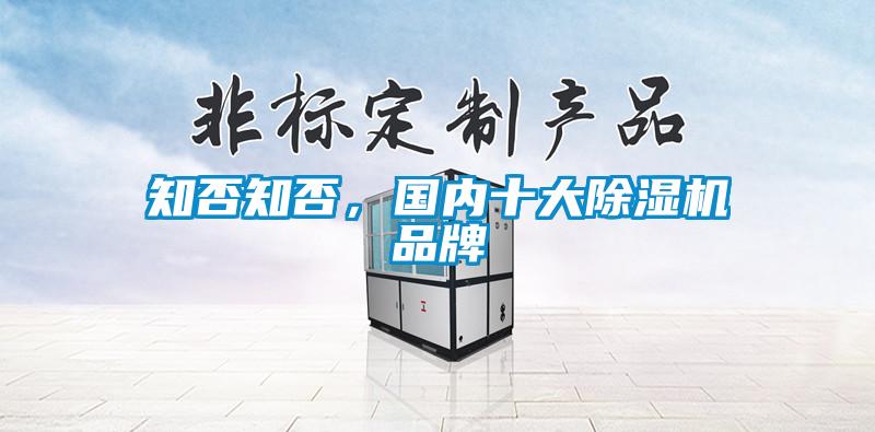 知否知否,國內十大除濕機品牌