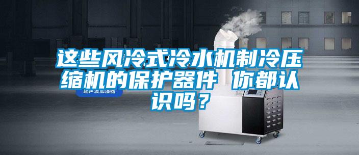 這些風冷式冷水機制冷壓縮機的保護器件 你都認識嗎？