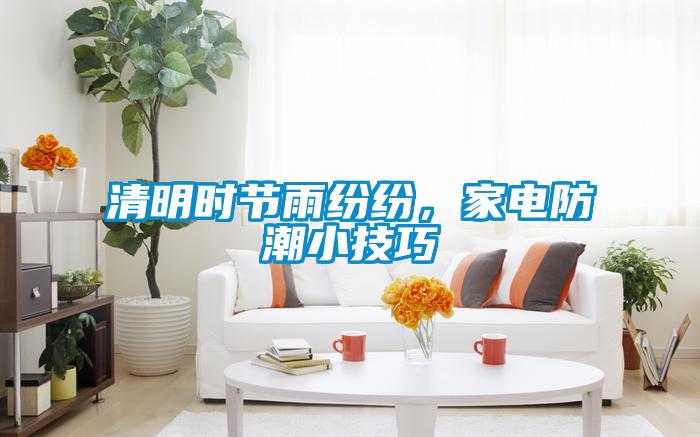 清明時節(jié)雨紛紛,家電防潮小技巧