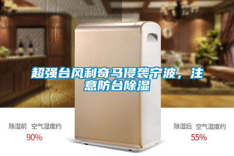 超強臺風利奇馬侵襲寧波,注意防臺除濕