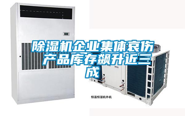 除濕機企業集體哀傷 產品庫存飆升近三成