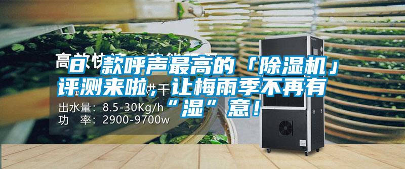 8 款呼聲最高的「除濕機」評測來啦,讓梅雨季不再有“濕”意!