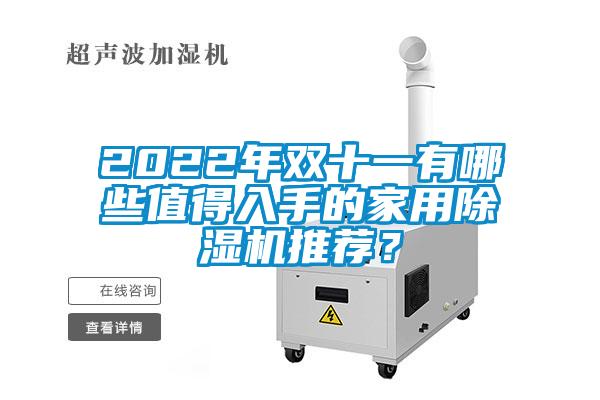 2022年雙十一有哪些值得入手的家用除濕機推薦?