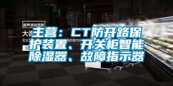 主營:CT防開路保護(hù)裝置、開關(guān)柜智能除濕器、故障指示器