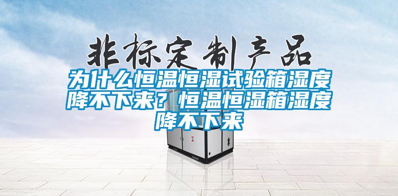 為什么恒溫恒濕試驗箱濕度降不下來？恒溫恒濕箱濕度降不下來