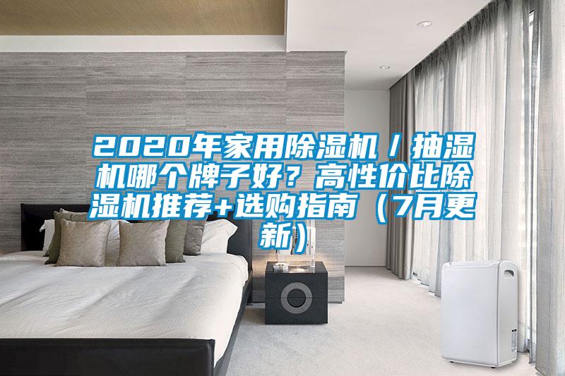 2020年家用除濕機/抽濕機哪個牌子好?高性價比除濕機推薦+選購指南(7月更新)