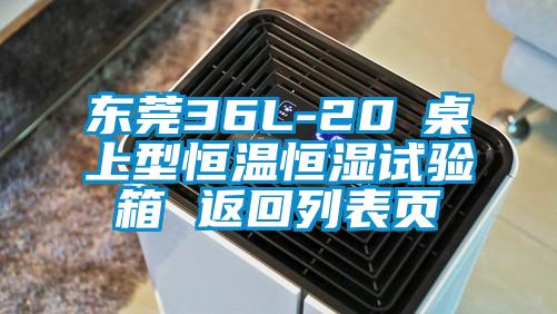 東莞36L-20℃桌上型恒溫恒濕試驗(yàn)箱 返回列表頁