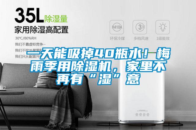 一天能吸掉40瓶水!梅雨季用除濕機(jī),家里不再有“濕”意