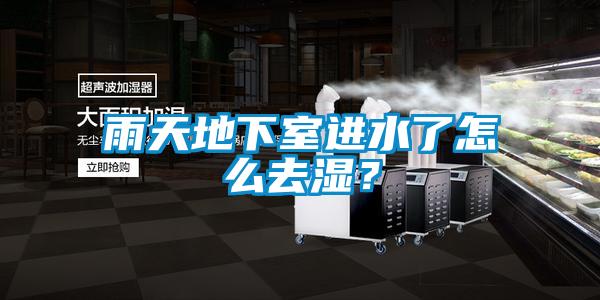 雨天地下室進水了怎么去濕？