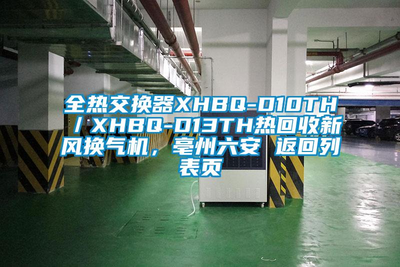 全熱交換器XHBQ-D10TH/XHBQ-D13TH熱回收新風(fēng)換氣機(jī),亳州六安 返回列表頁