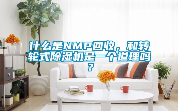 什么是NMP回收，和轉(zhuǎn)輪式除濕機(jī)是一個(gè)道理嗎？