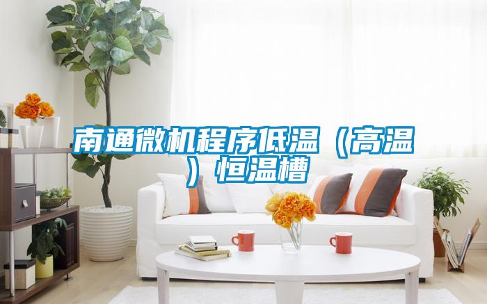 南通微機(jī)程序低溫(高溫)恒溫槽