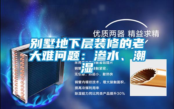 別墅地下層裝修的老大難問題:滲水、潮濕