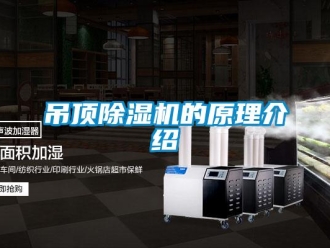 行業新聞吊頂除濕機的原理介紹