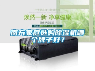 行業新聞南方家庭選購除濕機哪個牌子好？